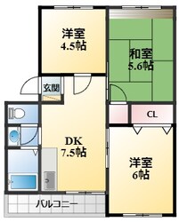 永田コーポの物件間取画像